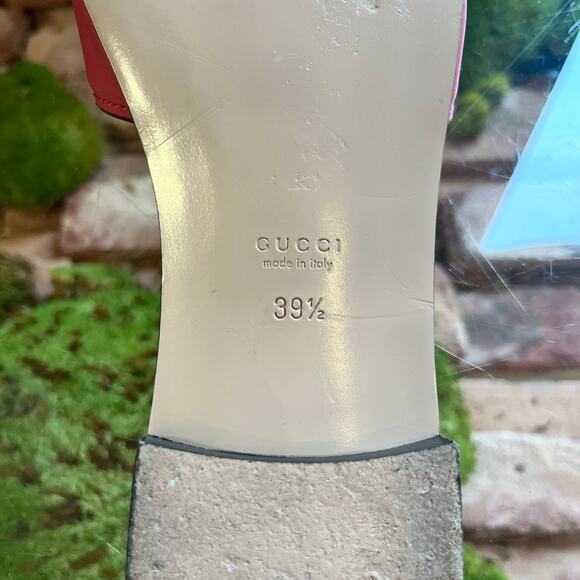 GUCCI Blondie Pink Cosmos Softy Calfskin Sandals  SZ 39.5 (9.5 US) - Picture 9 of 9